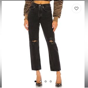 Agolde 90s Mid Rise Loose Jeans in Smokestack